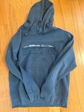 Cabela's Men's Hooded Pullover in Slate Blue-Grey